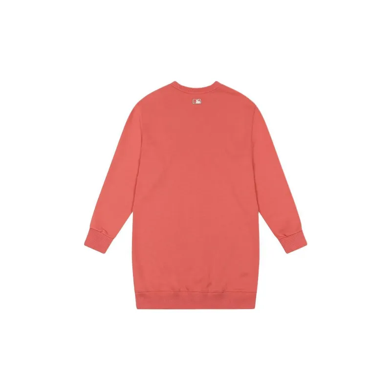 MLB Long Sleeved Dresses Women's Peach Pink-1