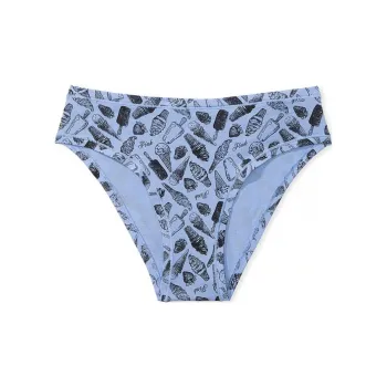 Victoria's Secret PINK COTTON CHEEKY PANTY / Harbor Blue Ice Cream Print Underpants Women's 1 Pack Blue