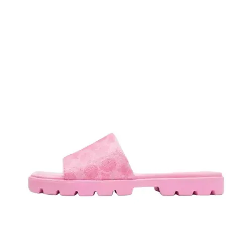 COACH Slide Slippers Women's Bright Pink