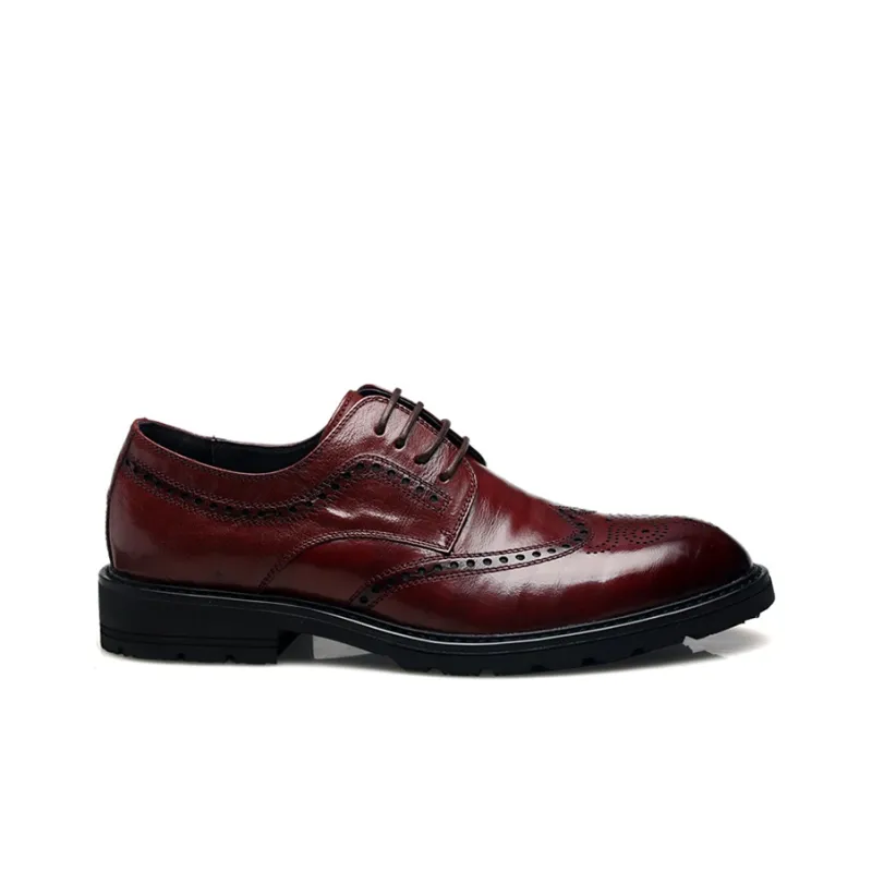 Kemaron Dress Shoes Men Low Top Black/Red-8