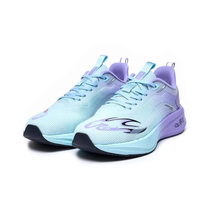 AVJV Running Shoes Men Low Top Purple, Light Blue-2