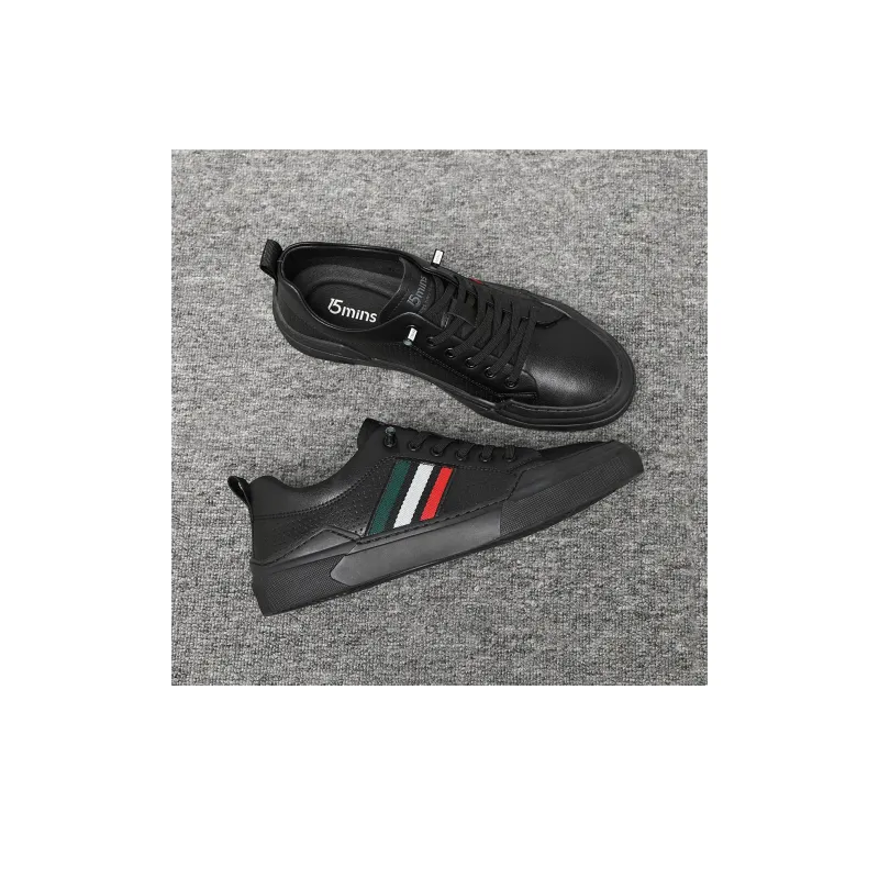 15 MINS Casual Shoes Men Low Top Black/White-4