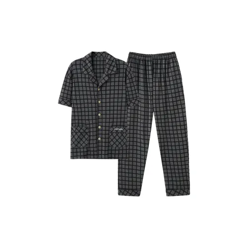 Mulong Family Pajama Set Men's Heather Gray