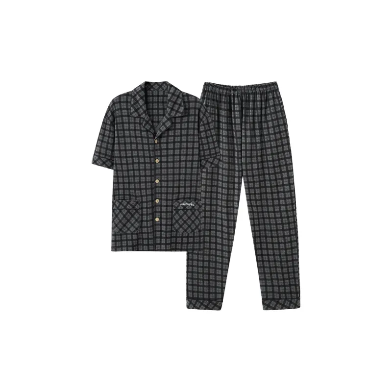 Mulong Family Pajama Set Men's Heather Gray-0