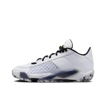 JORDAN 38 Low Pf 'White Metallic Gold Black'
