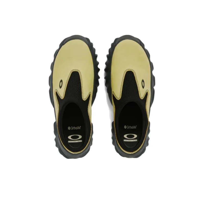 Oakley Factory Team Anti Slip Wear Resistant Low Top Casual Shoes Unisex Yellow Black-2