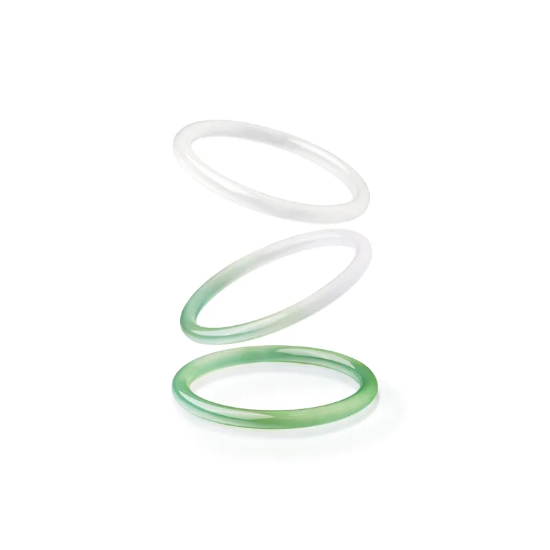 ZXIN JEWELRY Chalcedony Jade Bangles Women's-3