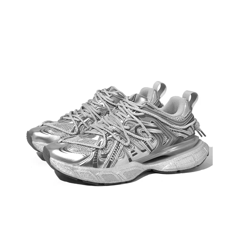 Masongarments Cage Series Abrasion Resistant, Breathable, Lightweight, Height Increasing Low Top Chunky Sneakers Unisex-26