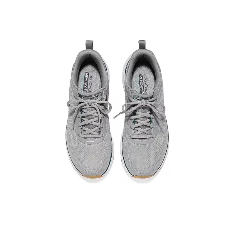 Skechers Sport Anti Slip Wear Resistant Breathable Supportive Rebound Low Top Casual Shoes Men's Gray-2