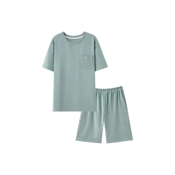 Mulong Family Pajama Set Men's Uniform Blue