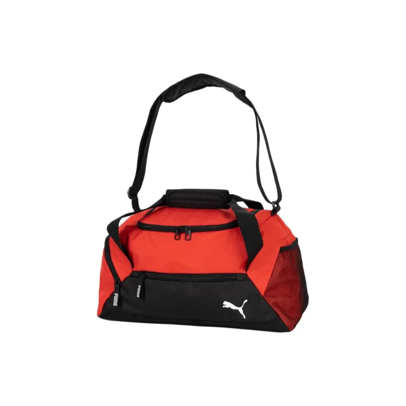 PUMA Fabric Handbags Travel Bags Men's Black & Red-1
