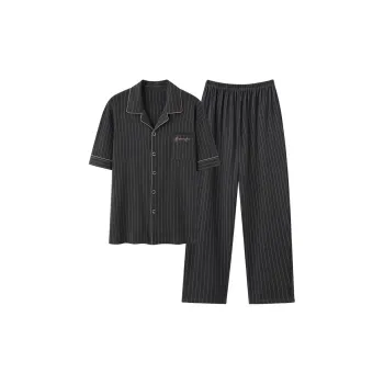 Mulong Family Pajama Set Men's Black