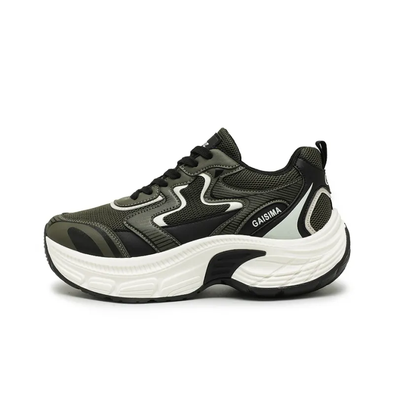 GAISIMA Breathable Height Increasing Low Top Chunky Sneakers Men's-0