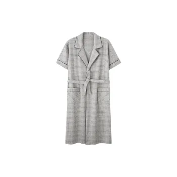 Colorful Sleep Robe Men's Silver