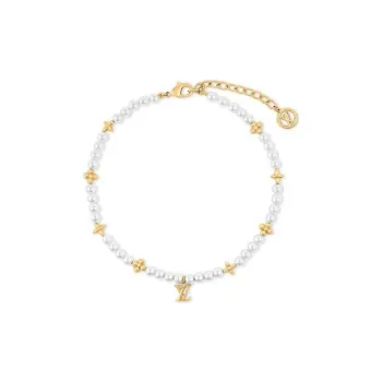 LOUIS VUITTON My Lv Pearl Ankle Bracelet