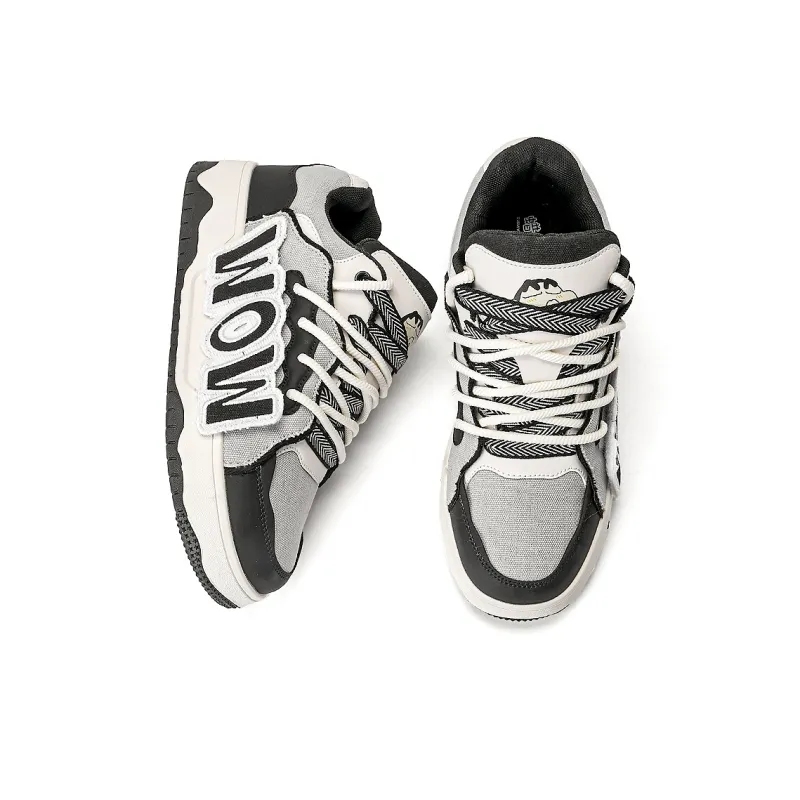 Crayon Shinchan Slip Resistant And Breathable Low Top Skateboard Shoes Unisex-4