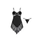 Black (Nightgown+T-Pants)