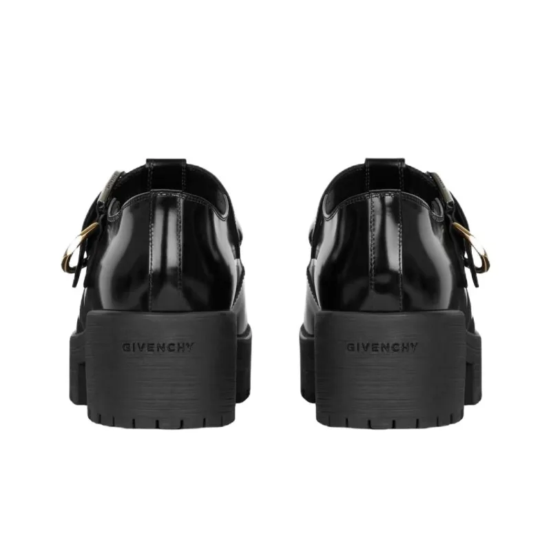 Givenchy Voyou Loafers 5.5cm Women's Black-3
