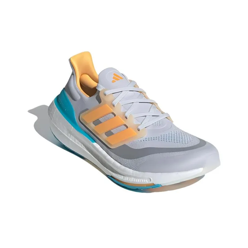 Adidas Ultra Boost Light Dash Grey Flash Orange Lucid Cyan-2