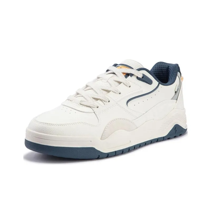 361° Style Burning 4 Wear Resistant Slip Resistant Low Top Skateboard Shoes Men's White Blue-1