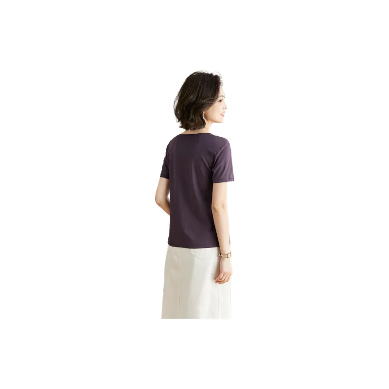 Love Elaine T Shirt Women's Purple-1