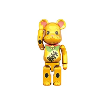 BE@RBRICK Superalloy Beckoning Cat Gold Plated