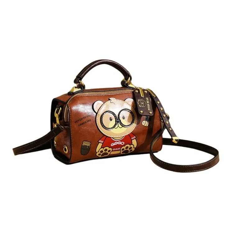 North Pack PU Shoulder Bag Regular Women's Beige/Pink/Brown-7
