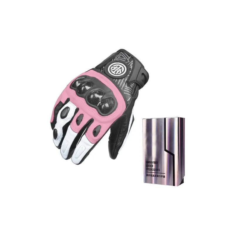 RIDING TRIBE Riding Equipment Cycling Glove Outdoor Unisex Sheepskin Carbon Fiber Case-3