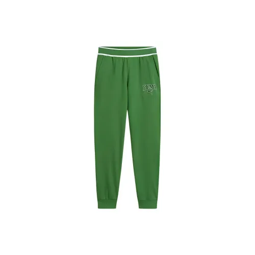 PUMA Squad Knitted Sweatpants Men Filing Green