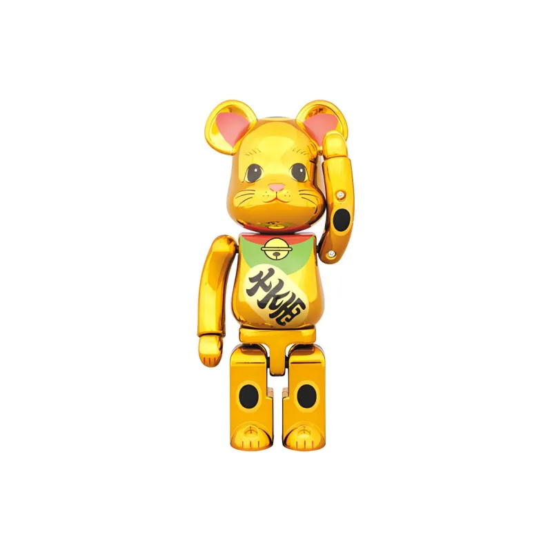 BE@RBRICK Superalloy Beckoning Cat Gold Plated-2