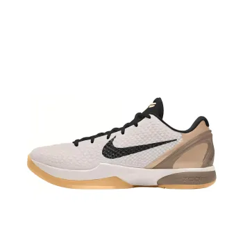 Nike Zoom Kobe 6 Protro Cushioned Slip Resistant Low Top Basketball Shoes Unisex White Black Brown