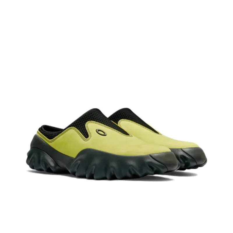Oakley Factory Team Anti Slip Wear Resistant Low Top Casual Shoes Unisex Yellow Black-1