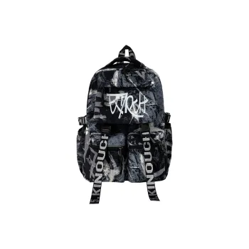 GEERDUN Nylon Backpack Unisex Orange/Black