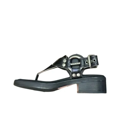 MIU MIU Strap Sandals Women's Black