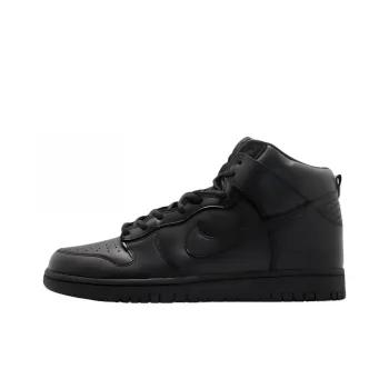 Nike Dunk High Premium Cushioning, Wear Resistant Mid Top Skateboard Shoes Unisex Black