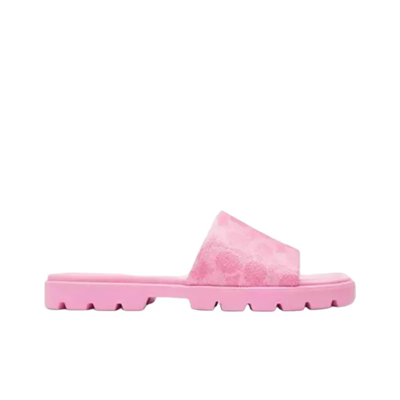 COACH Slide Slippers Women's Bright Pink-1