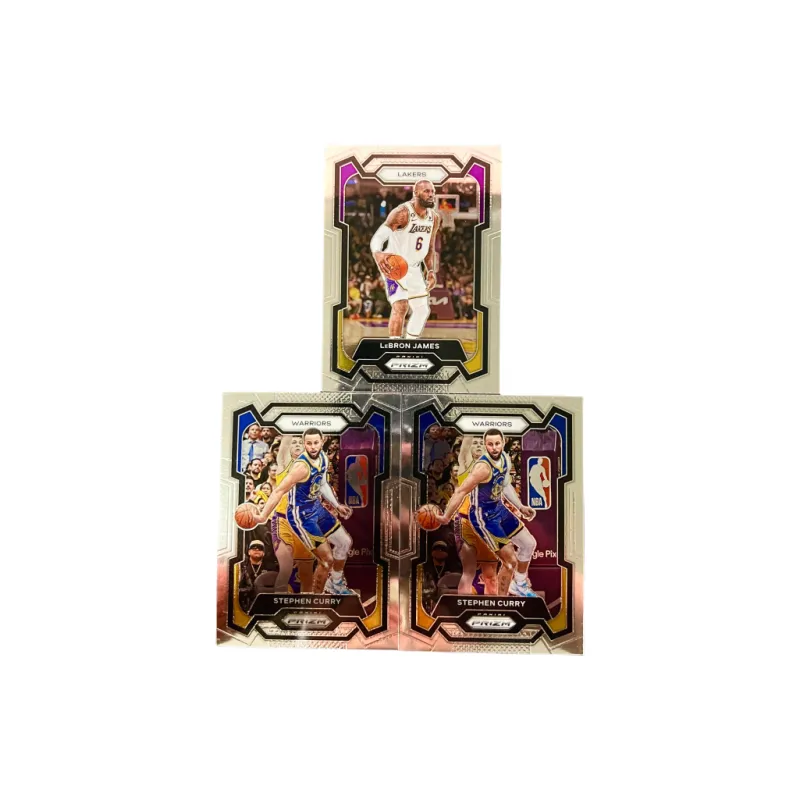 PANINI Curry Player Card, LeBron James Player Card Base Selection Card, 3 Cards In Total Sports Cards 3 Pcs-0