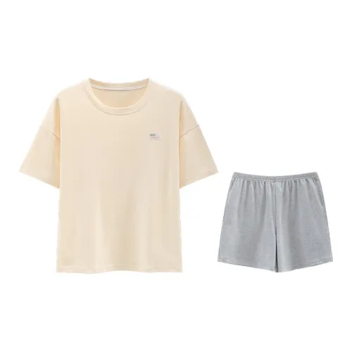 Ordifen Pajama Set Women's Apricot