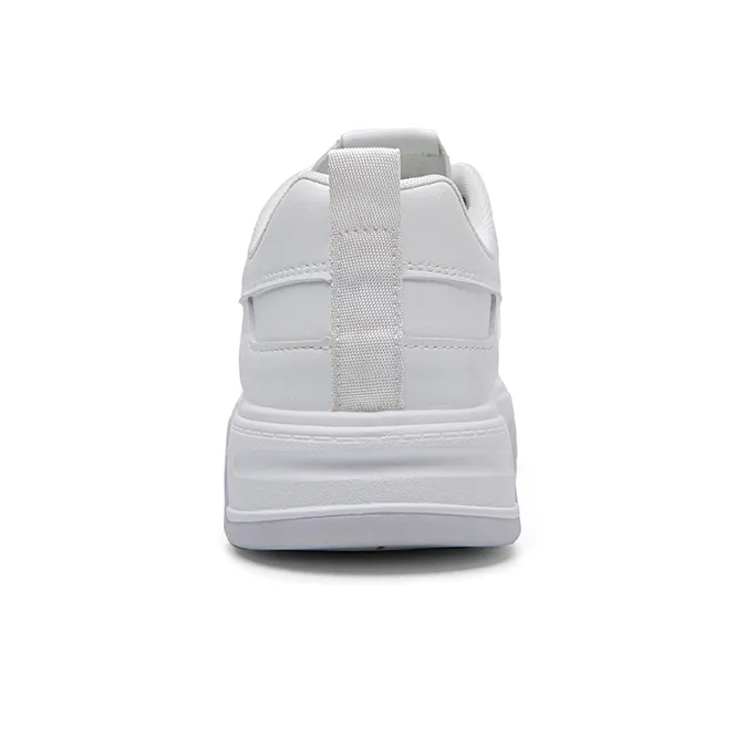MEXICAN Anti Slip Wear Resistant Low Top Skateboard Shoes Men's White-4