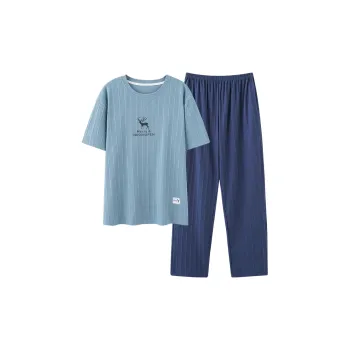 Mulong Family Pajama Set Men's Sky Blue