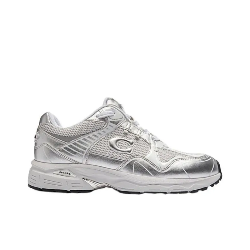 COACH C301 Low Top Casual Shoes Unisex Bright White-1