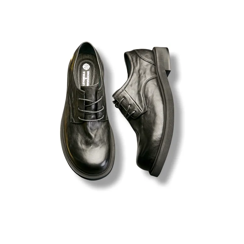 Brounvanm Men's Casual Shoes Men Low Top Black-2
