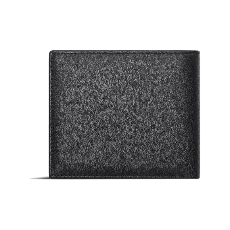 SEPTWOLVES Top Grain Cow Leather Wallet Men's Black-9