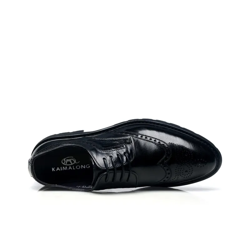 Kemaron Dress Shoes Men Low Top Black/Red-5