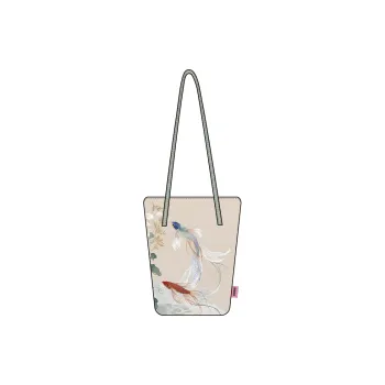 Perfect Styles Velvet Bucket Bag, Shoulder Bag Regular Women's Koi Fish
