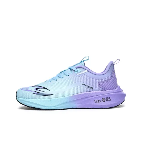 AVJV Running Shoes Men Low-Top Purple Light Blue