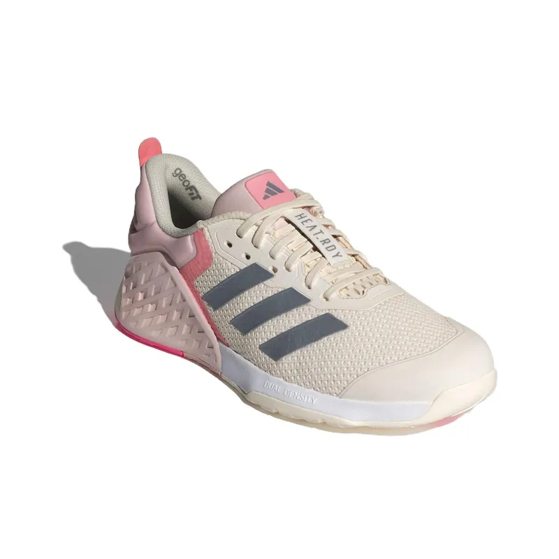 Adidas Dropset 3 Chalk White Iron Metallic Semi Pink Spark Women's-2