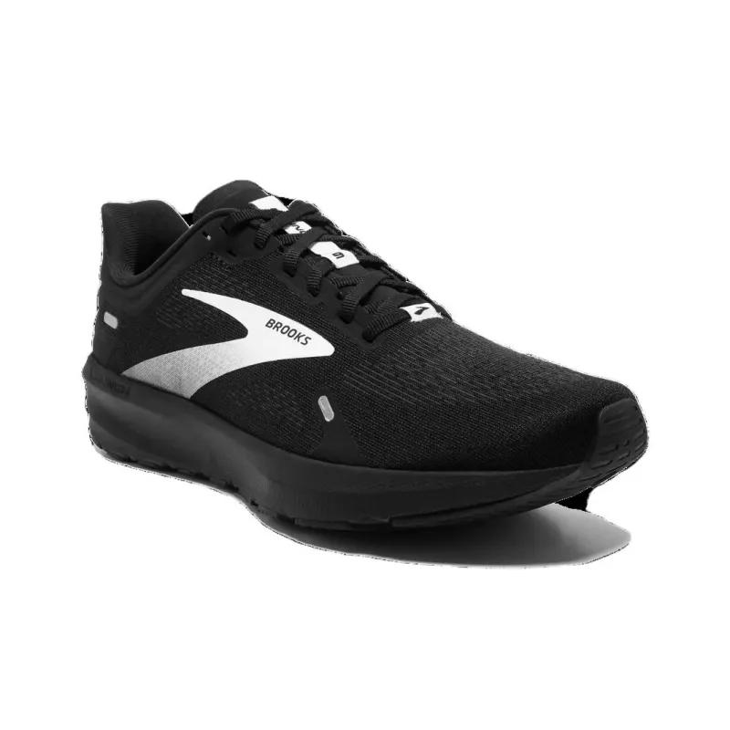 Brooks Launch 9 Breathable And Lightweight Low Top Marathon Running Shoes Men's Black White-3
