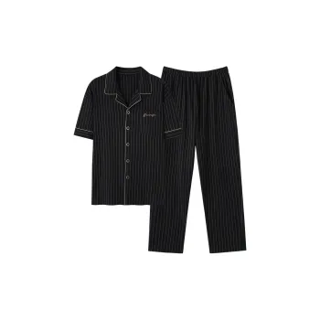 Mulong Family Pajama Set Men's Black