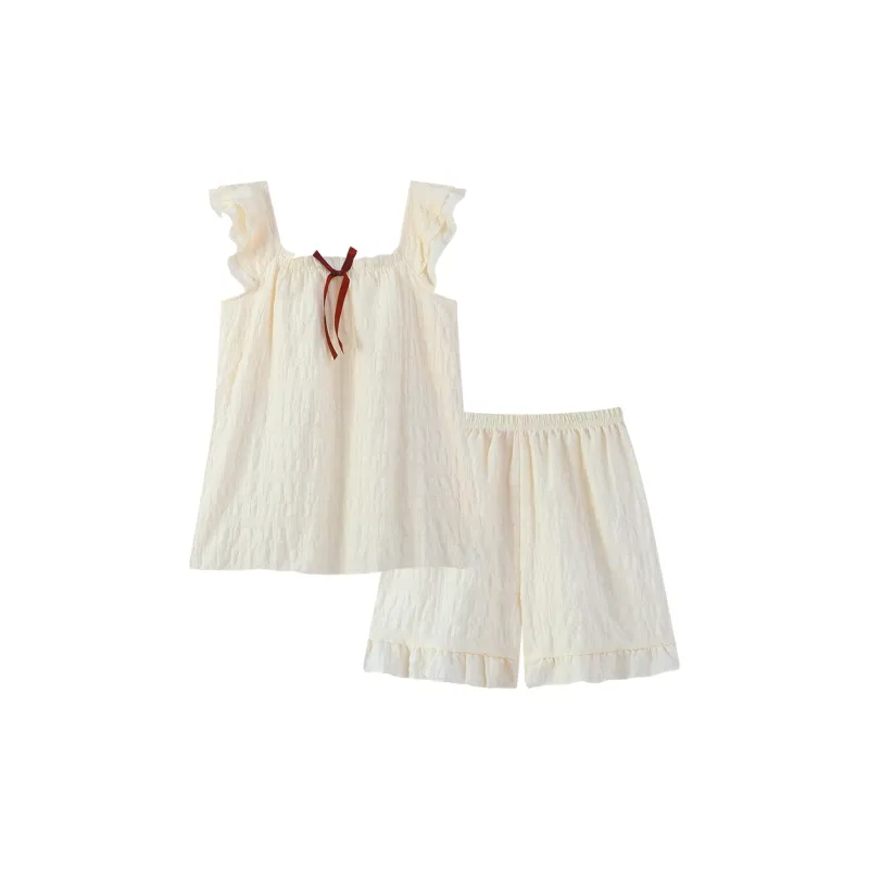YUZHAOLIN Pajama Set Women's Apricot-0